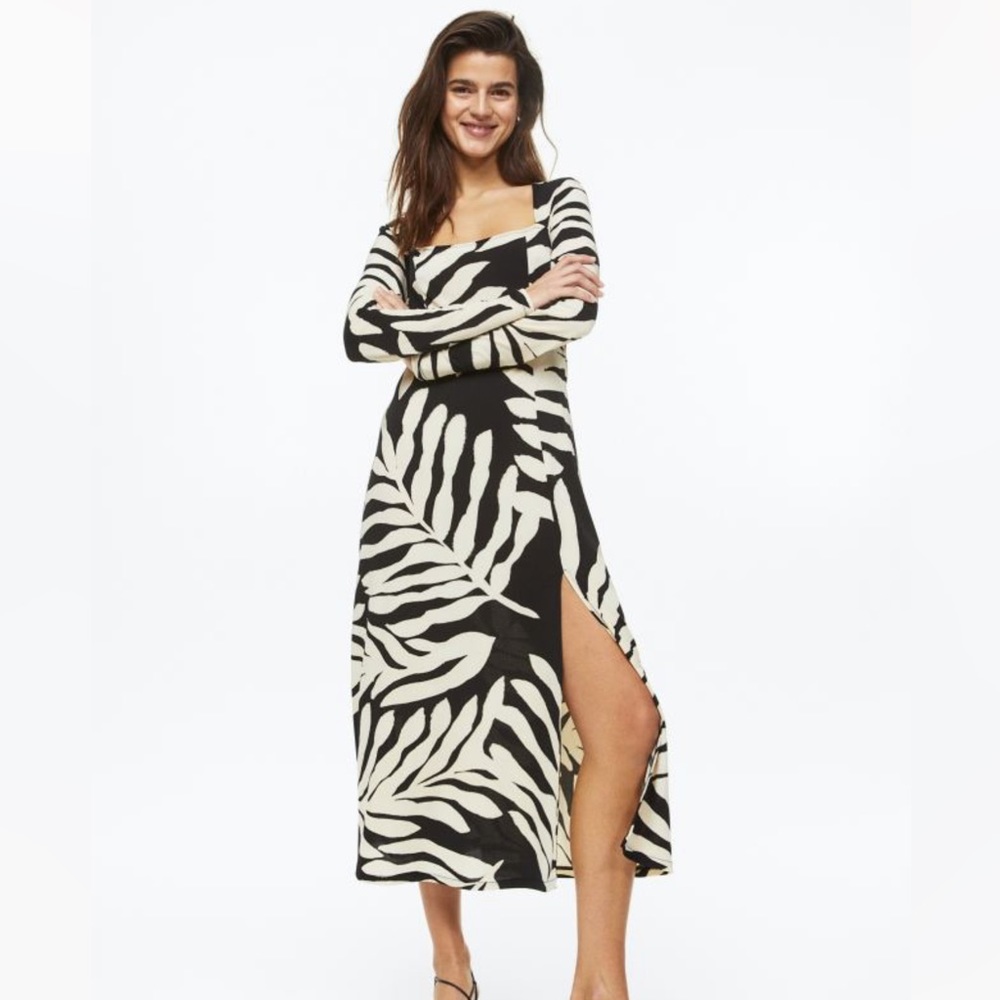 Square-neck Jersey Dress